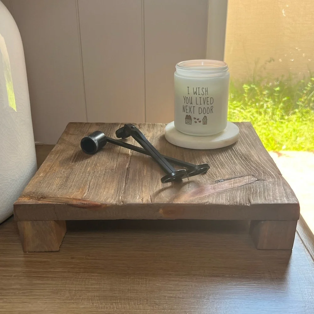 Rustic Wooden Riser for any decor in your home 11x10x2.25 NEW Handmade - Picture 1 of 8